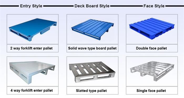different styles of steel pallet