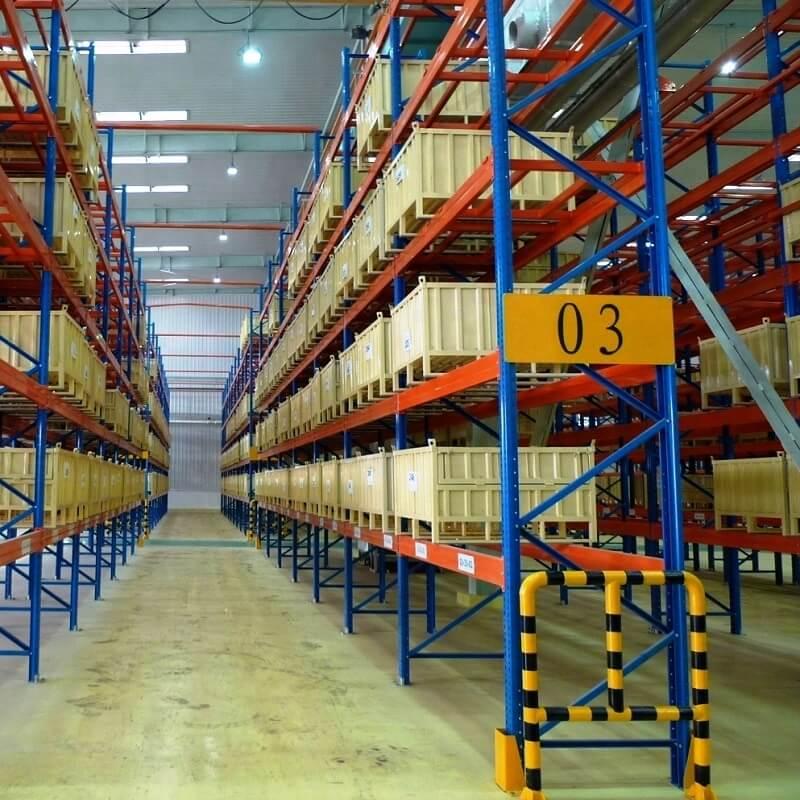 Misure anticollisione per scaffalature di stoccaggio